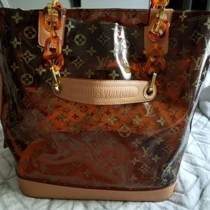 Authentic Louis Vuitton Cabas Mm See Through Tote